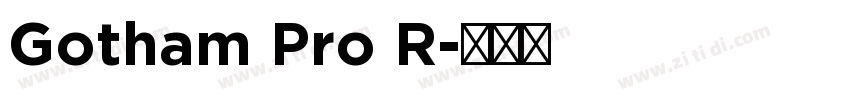 Gotham Pro R字体转换